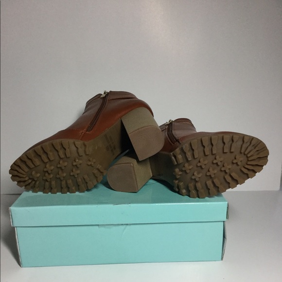 New Mango  Camel Block Heel ankle booties Size 8.5 - Picture 7 of 7